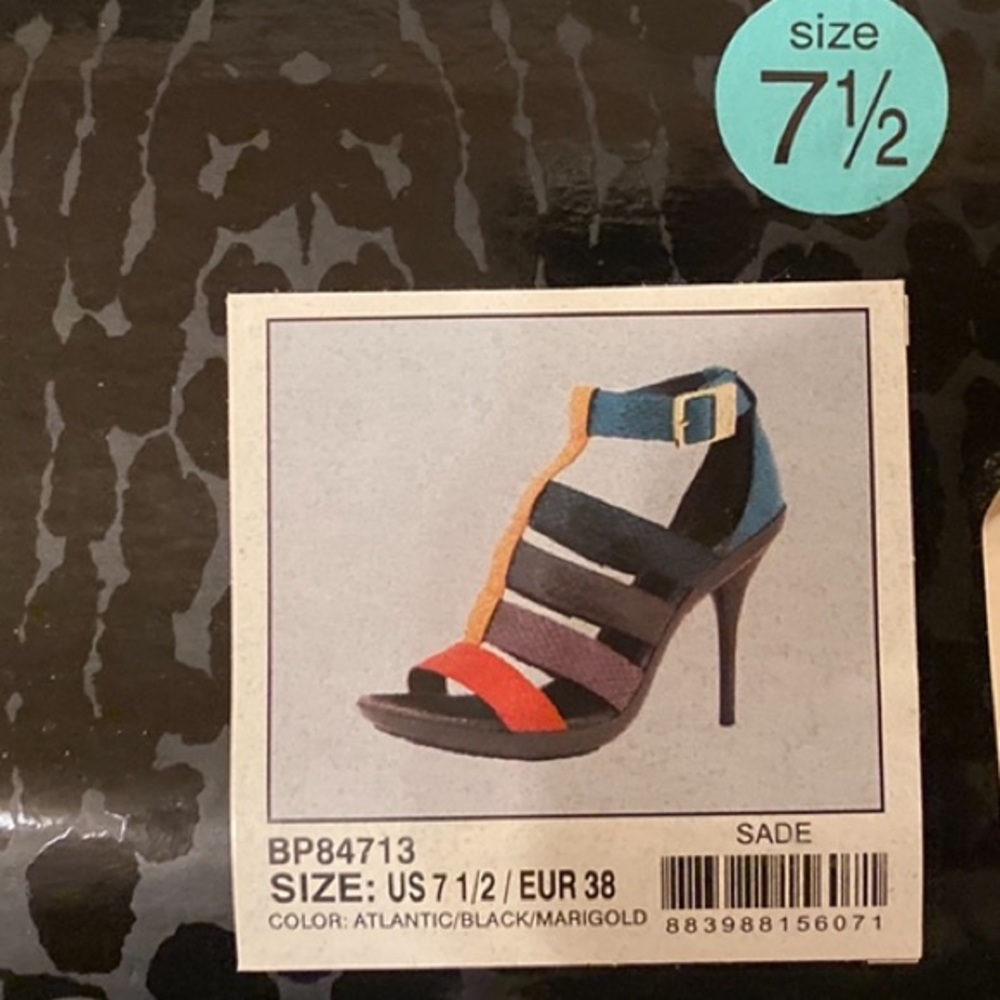 7.5 baby phat strapped heels 👠